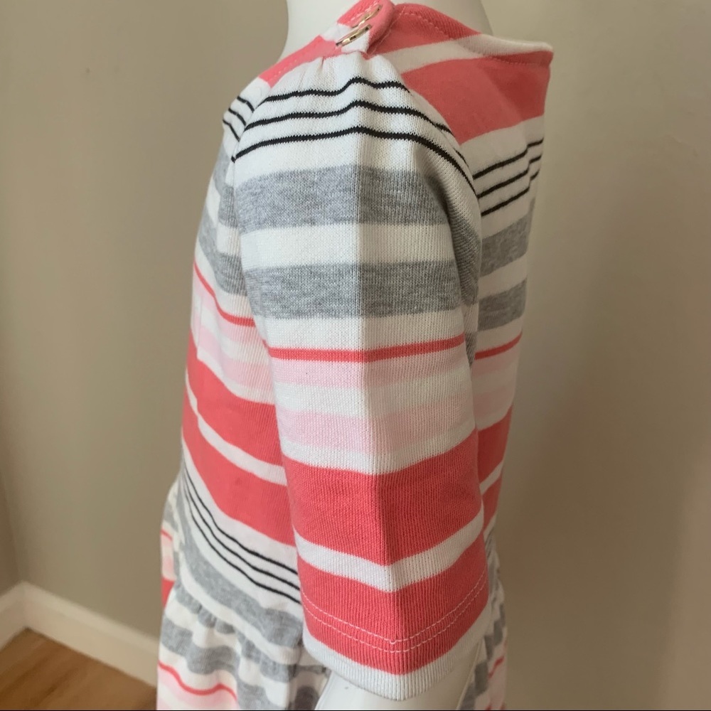 NWT GYMBOREE “Kitty In Pink” Cotton Knit Striped Dress Short Sleeves Casual Sz 6 - Picture 9 of 15
